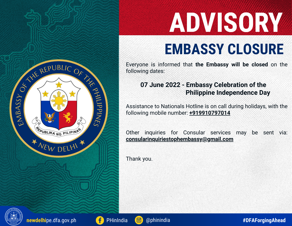 Advisory on Consular Operations June 2022