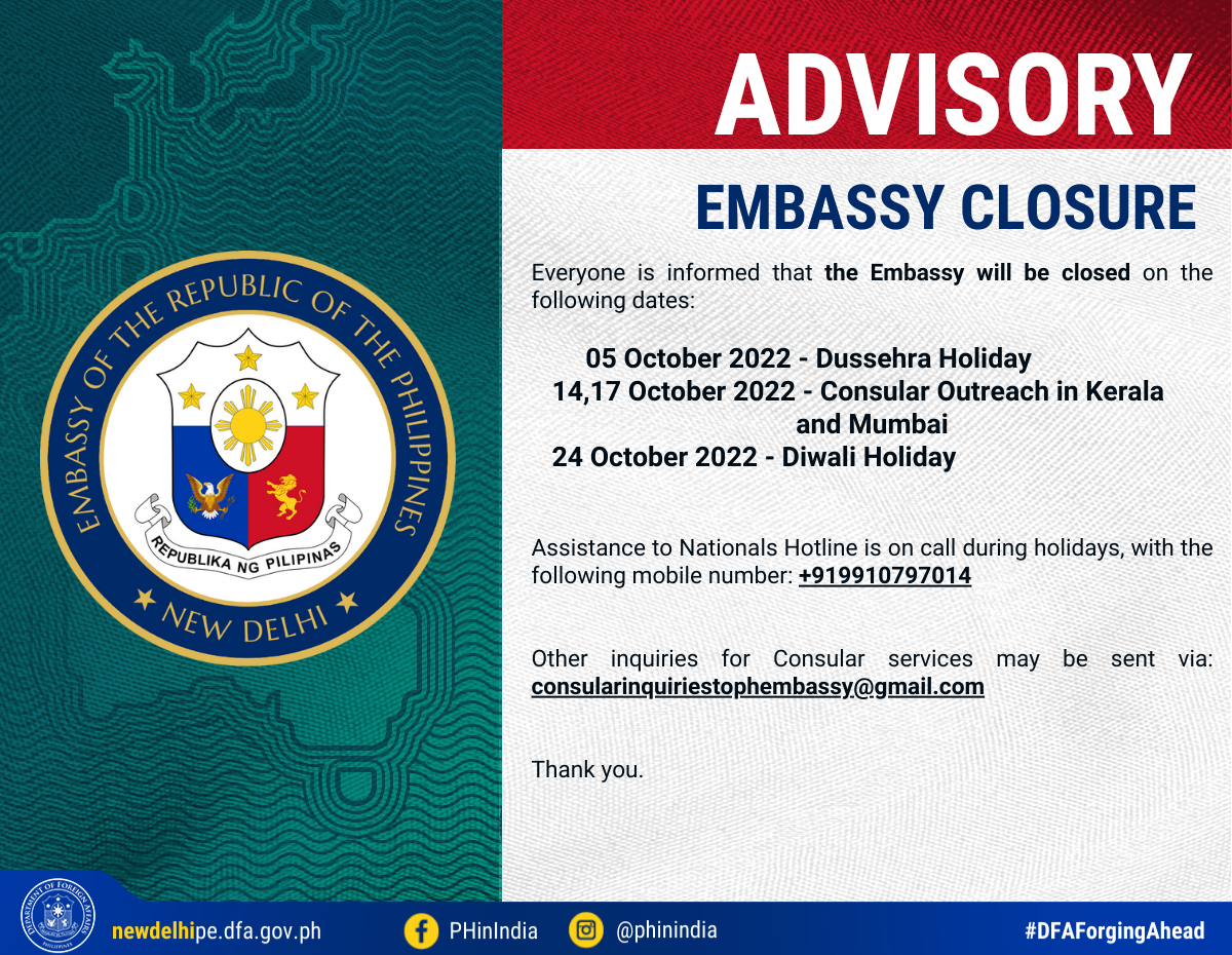 Advisory on Consular Operations