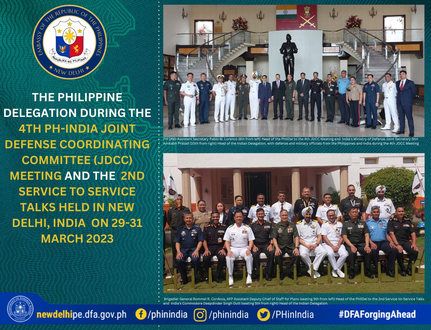page2 PR on DND and AFP visit for the 4th PH India JDCC and STS Talks