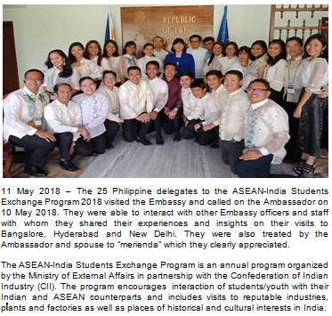 ASEAN STUDENTS 11 MAY 2018