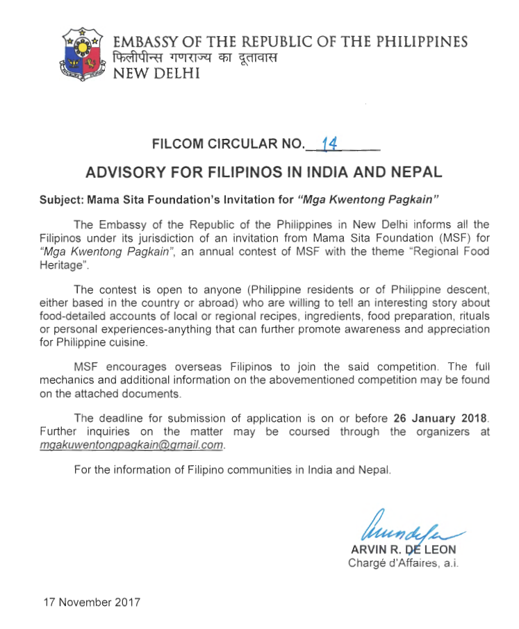 FilCOm Circular No. 14