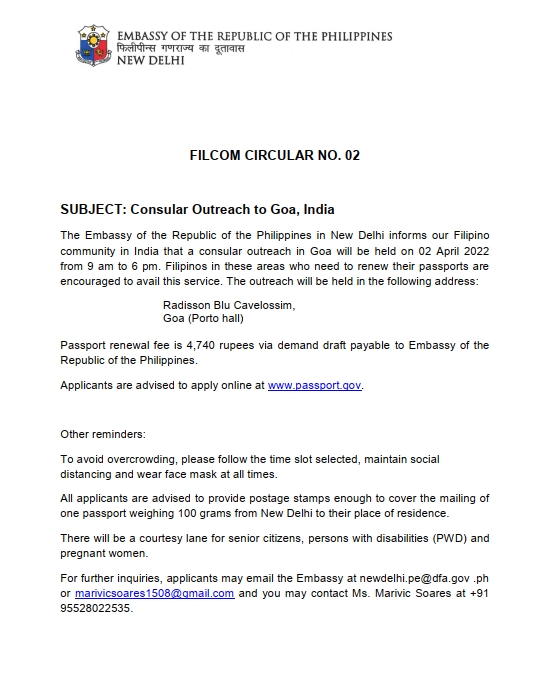 Filcom Circular No. 2